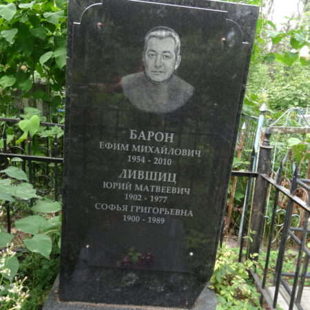 Барон Ефим Михайлович Лившиц Юрий Матвеевич Лившиц Софья Григорьевна